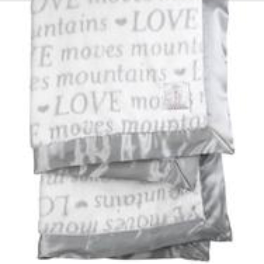 Luxe Baby Blanket Love Moves Mountains